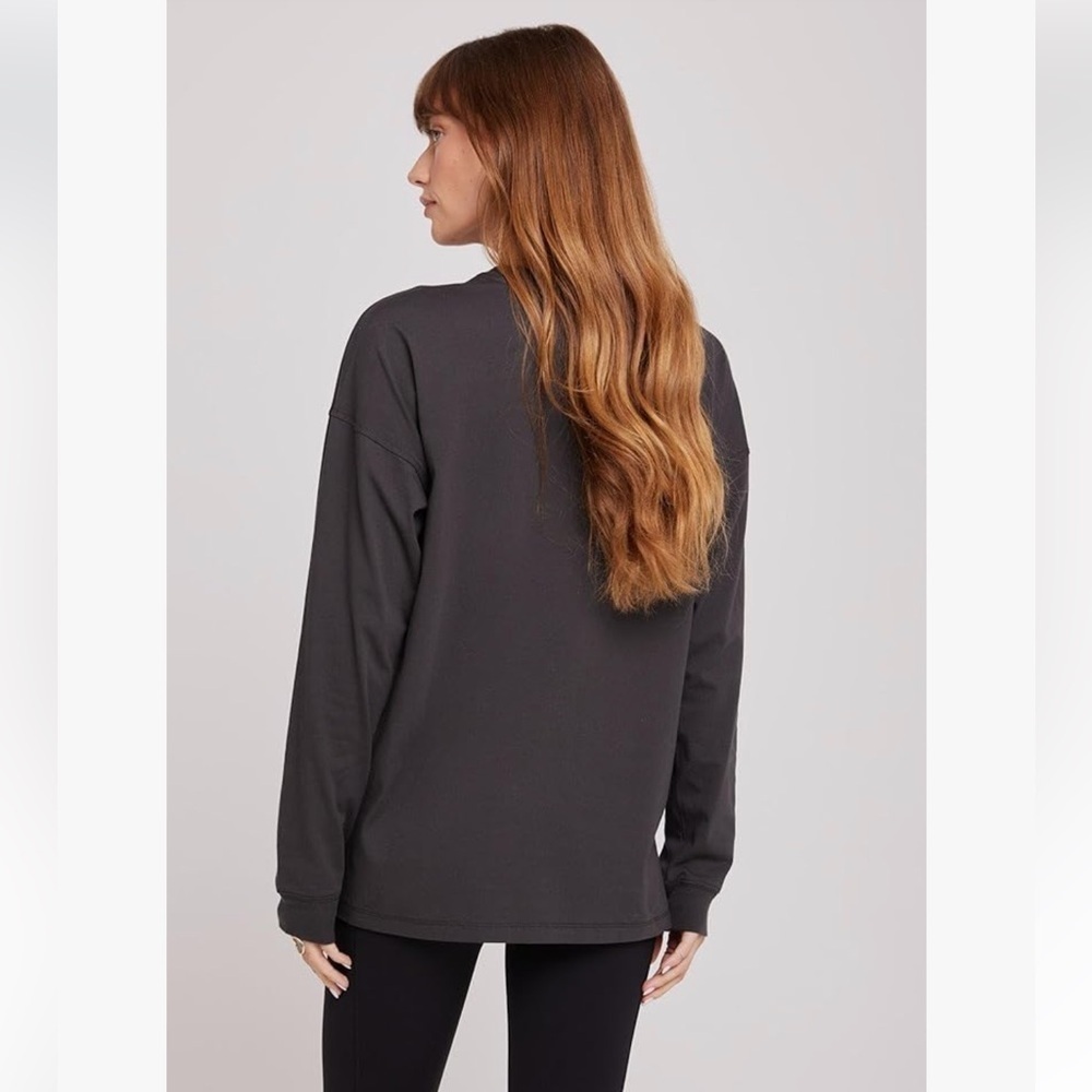 SPIRITUAL GANGSTER PEACE CARA LONG SLEEVE VINTAGE BLACK TEE - Picture 3 of 16